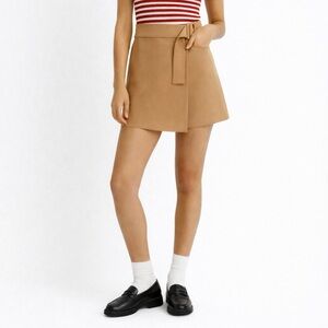 Jason Wu Belted Mini Skirt Tan Size Medium